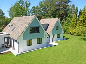 beautiful home, garden, new england style